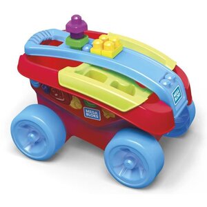 Mega bloks mon wagon trieur de formes - 25 blocs - 12 mois et +