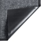 vidaXL Paillasson rayé Gris 80x120 cm