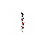 Turning leaves rouge/noir/blanc