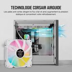 CORSAIR Ventilateur SP Series - White SP120 RGB ELITE - 120mm RGB LED Fan with AirGuide -Triple Pack Lighting Node (CO-9050137-WW)