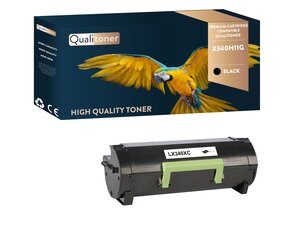 Qualitoner lot de x1 toner lot de x340h11g noir compatible pour lexmark