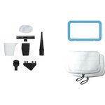 POLTI SV220-BALAI VAPEUR MULTI-USAGES 2 en 1-1300 W-320 mL-Bleu-Autonomie illimitée-Réglage vapeur-Toutes surfaces