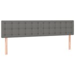 vidaXL Lit à sommier tapissier avec matelas Gris foncé 200x200cm Tissu