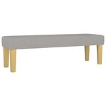 vidaXL Lit à sommier tapissier avec matelas Gris clair 200x200cm Tissu