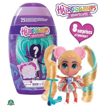 Hairdorables short cuts - poupée petite soeur et accessoires surprises - modeles aléatoires