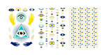 Sachet De 3 Transferts Pour Pate Polymere - Evil Eye