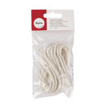 Cordon laine feutrée coeur jute Ø 4mm Blanc 3 m
