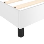vidaXL Lit à sommier tapissier avec matelas Blanc 80x200 cm Similicuir