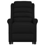 vidaXL Fauteuil de massage Noir Similicuir