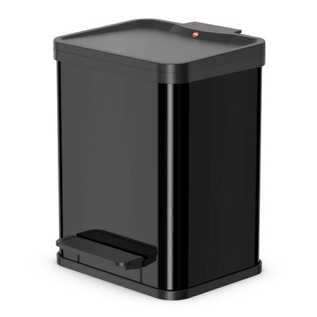 Hailo poubelle à pédale oko duo plus taille m 2x9 l noir 0622-260