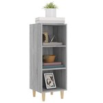 vidaXL Buffet Sonoma gris 34 5x32 5x90 cm Bois d'ingénierie