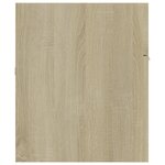 vidaXL Armoire d'évier avec lavabo intégré Chêne sonoma Aggloméré