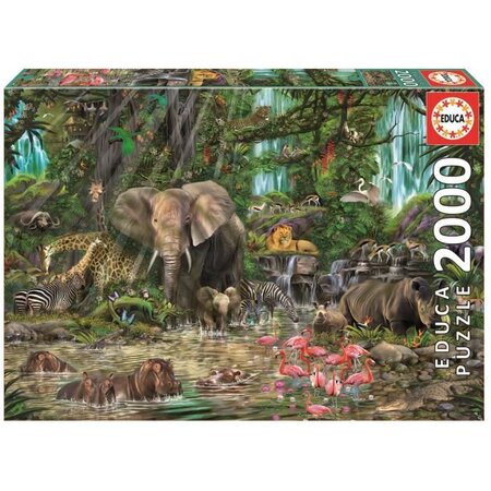 EDUCA Puzzle 2000 Pieces - Jungle Africaine