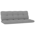 vidaXL Banc de jardin avec coussins gris 179 cm Pin imprégné