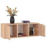 vidaXL Meuble TV Chêne Sonoma 88 5x27 5x30 5 cm Aggloméré