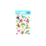 Autocollants - Oiseaux Tropicaux - Paillettes - 1 8 cm