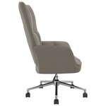 vidaXL Chaise de relaxation Gris clair Velours
