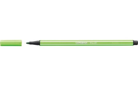 Feutre de dessin pen 68 pointe moyenne 1 mm vert feuille stabilo