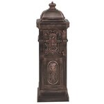 Boîte aux lettres à pilier Aluminium Vintage Bronze antirouille