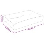 vidaXL Coussin de palette rose 60x40x12 cm tissu