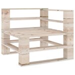 vidaXL Canapé palette de jardin 3 places bois de pin