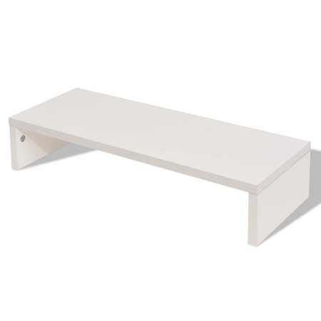 vidaXL Support de moniteur Bois d’ingénierie 60x23 5x12 cm Blanc