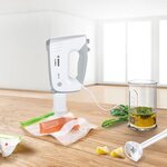 Bosch batteur ergomixx - 450w -5 vitesses+turbo - pied mixeur plastique avec 4 lames aiguisées - blanc/gris