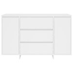 vidaXL Buffet avec 3 tiroirs Blanc 120x41x75 cm Aggloméré