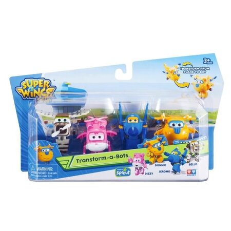 Super wings pack de 4 mini figurines - jerome - donnie - dizzy - bello - yw710620