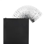 vidaXL Hotte murale acier inoxydable 756 m³/h 90 cm Noir