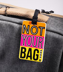 Étiquette pour bagage - not your - rose