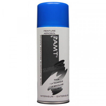 Bombe de peinture - bleu fluo - amt