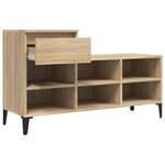 vidaXL Armoire à chaussures Chêne sonoma 102x36x60cm Bois d'ingénierie