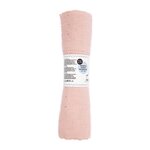 Mousseline froissée rose poudre 130 x 50 cm