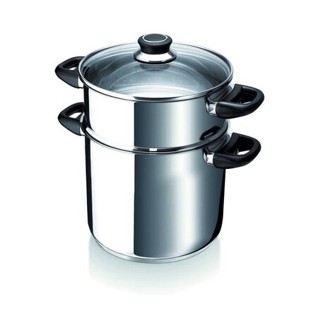 BEKA Couscoussier Polo - Ø 24 cm - Gris - Tous feux dont induction