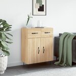 vidaXL Buffet chêne sonoma 69 5x34x90 cm bois d'ingénierie