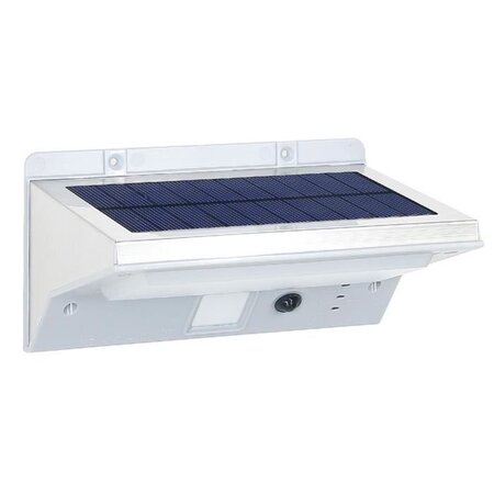 LUMISKY Spot solaire mural extérieur étanche avec détecteur - 21 LEDs - 330 Lm - Pivotante a 120°C