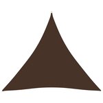 vidaXL Voile de parasol Tissu Oxford triangulaire 4 5x4 5x4 5 m Marron