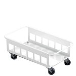 Chariot DURABIN TROLLEY 60 pour Poubelle rectangulaire Blanc DURABLE