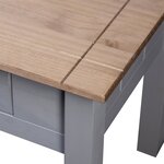 vidaXL Table de chevet Gris 50 5x50 5x52 5 cm Pin Gamme Panama