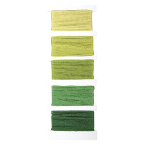 Fil bracelet brésilien 5 coul. Tons verts