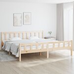 vidaXL Cadre de lit bois massif 200x200 cm