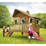 Axi maison pour enfants avec toboggan emma bois
