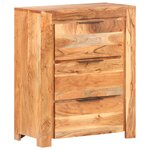 vidaXL Buffet 59x33x75 cm Bois d'acacia massif