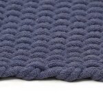 vidaXL Tapis rectangulaire Bleu marine 200x300 cm Coton