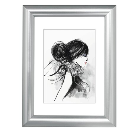Cadre photo en plastique 'sofia'  argent  20 x 30 cm hama