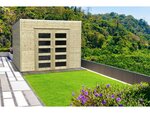 Abri jardin bois "Bari" - 8.69 m2 - 2.99 x 2.91 x 2.25 m - 19 mm