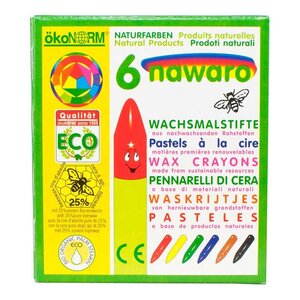 Boîte de 6 pastels à la cire