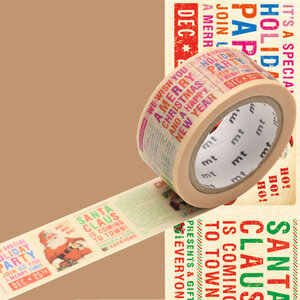 Masking Tape MT Noel 2 cm journal de Noël - christmas news