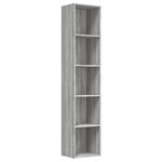 vidaXL Bibliothèque Sonoma gris 40x30x189 cm Bois d'ingénierie